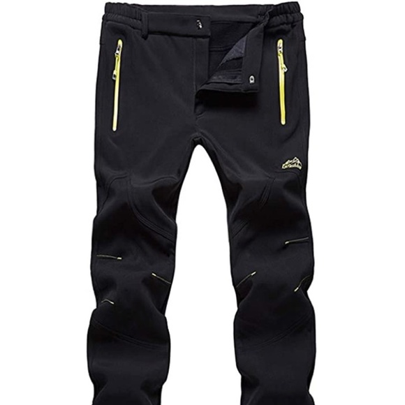 New Mens Heavy Insulated Snow Pants w/ Belt - Picture 1 of 2